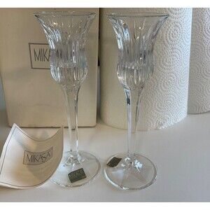 Mikasa Icicles Candleholders - In Box / Never Used - Discontinued